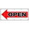 Signmission GIANT LEFT OPEN ARROW BANNER SIGN turn here sale follow directions B-120 Giant Left Open Arrow - alternate 1